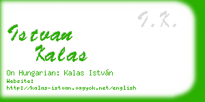 istvan kalas business card